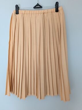 L by Laidida Apricot Pleated Skirt - Modest Midi - Girls 14 / XS